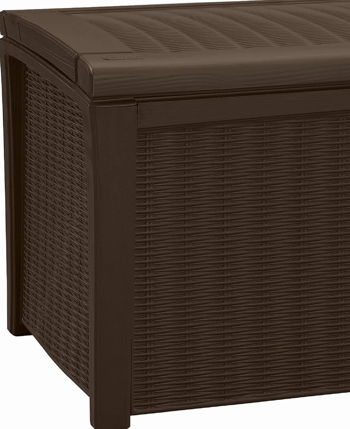 Keter Kissenbox Borneo, Braun, 416L Fassungsvermögen, Außenmaße: 130x70x63cm, Auflagenbox wasserdicht und wetterfest, für Outdoor geeignet, Keterbox