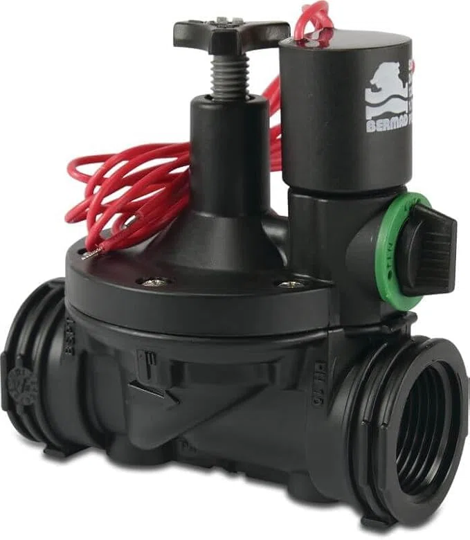 Bermad Magnetventil glasfaserverstärktes Nylon Innengewinde 10bar Schwarz type 200 (Kapazität 750 L/Min | Maß 2" | Spannung 24VAC)