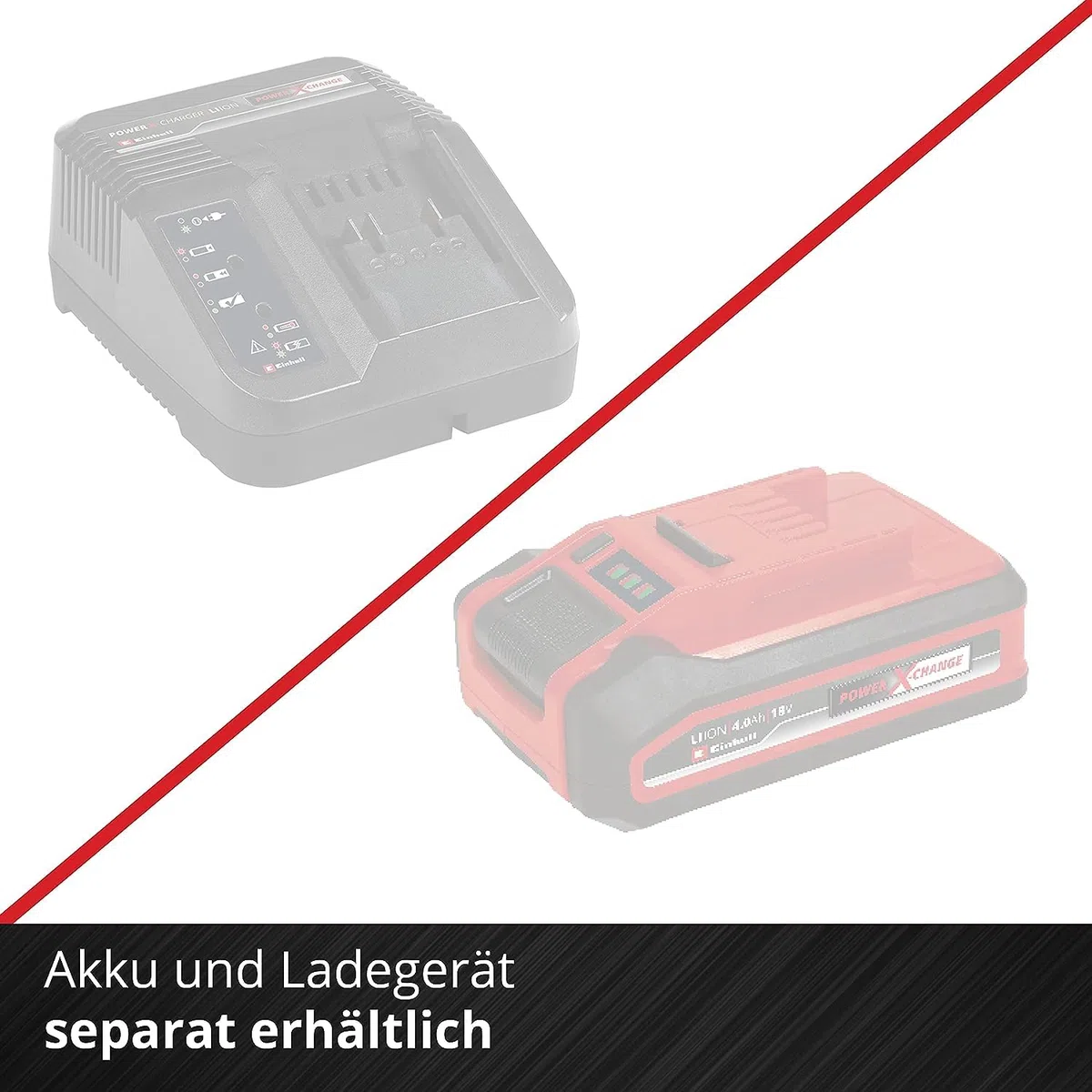 Einhell Akku-Heckenschere GE-CH 36/65 Li-Solo Power X-Change (36 V, 65 cm Schnittlänge, 30 mm Zahnabstand, drehbarer Handgriff, inkl. Schnittgutsammler, ohne Akku)