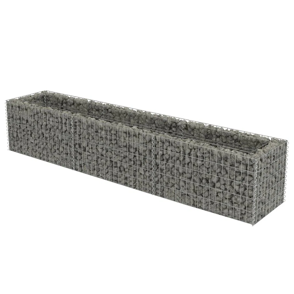 Myheimly Gabionen-Hochbeet Verzinkter Stahl 270×50×50 cm