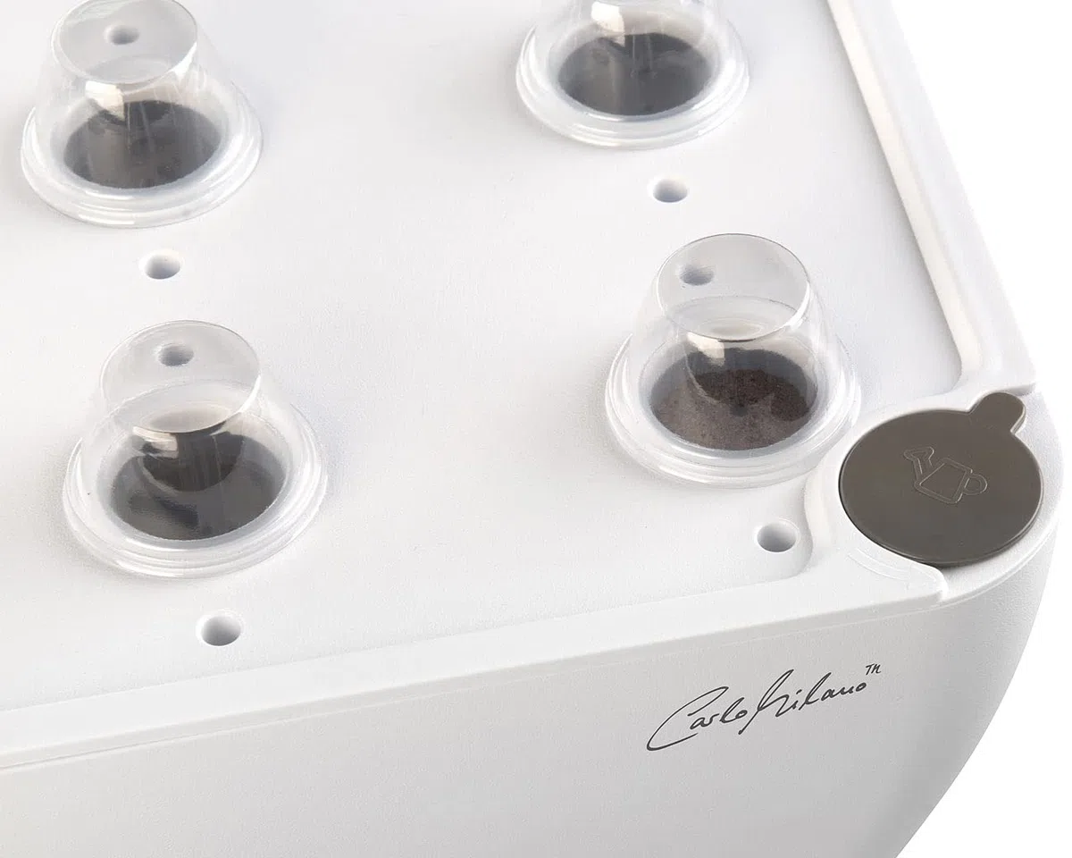 Carlo Milano Grow Lampe: Smartes WLAN-Anzuchtsystem für 12 Pflanzen, Wachstums-LEDs, App, 7 l (Led Grow, Anzuchtbox, Kräutergarten)