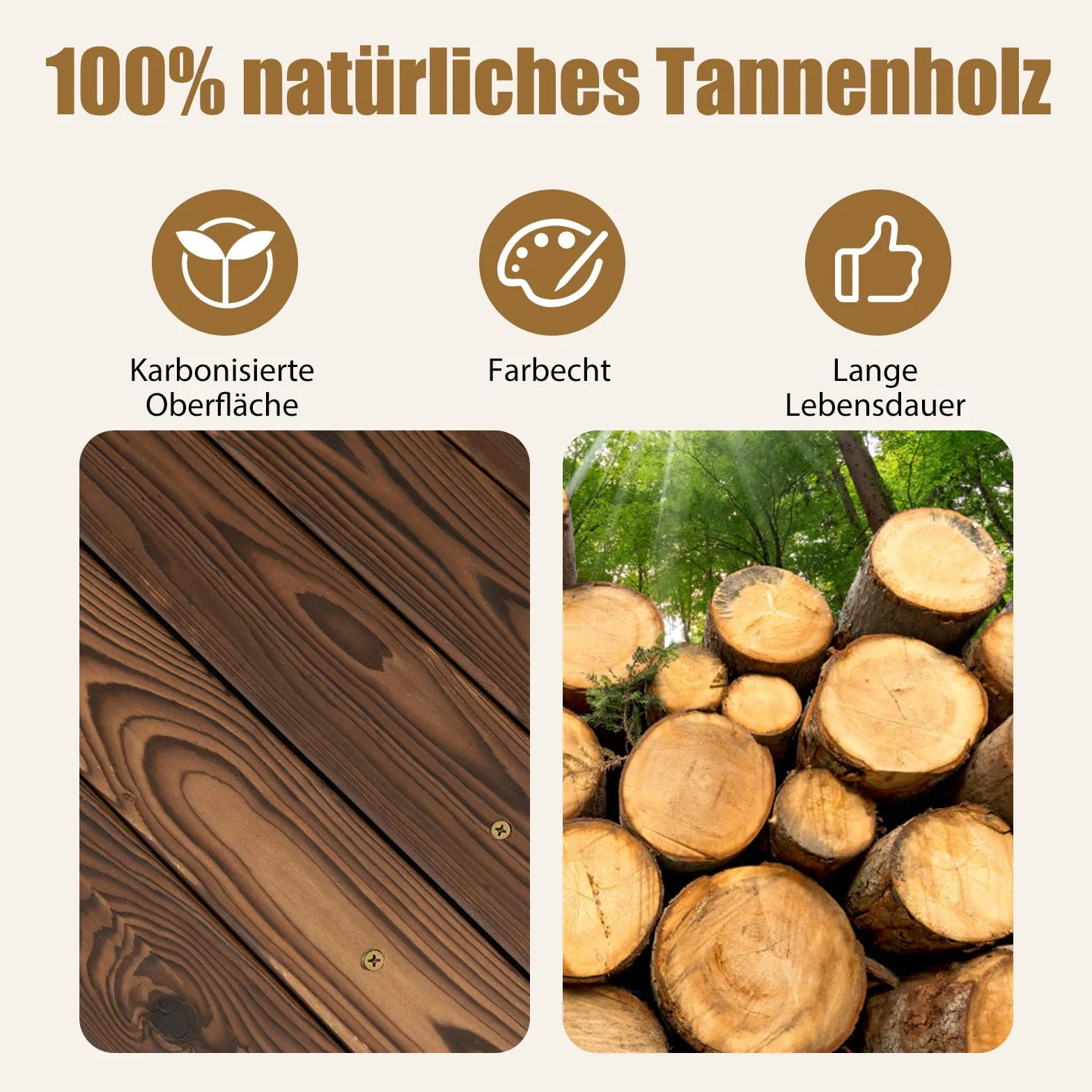 RELAX4LIFE Gartenbrücke aus Tannenholz, Teichbrücke mit Geländer, Holzbrücke bis 150kg belastbar, Zierbrücke für Garten Teich Terrasse Hof, 171,5 x 75,5 x 58 cm, Dunkelbraun