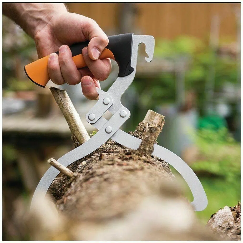 Fiskars Log Tongs, Log Carrier, 12 Inch diameter, Black
