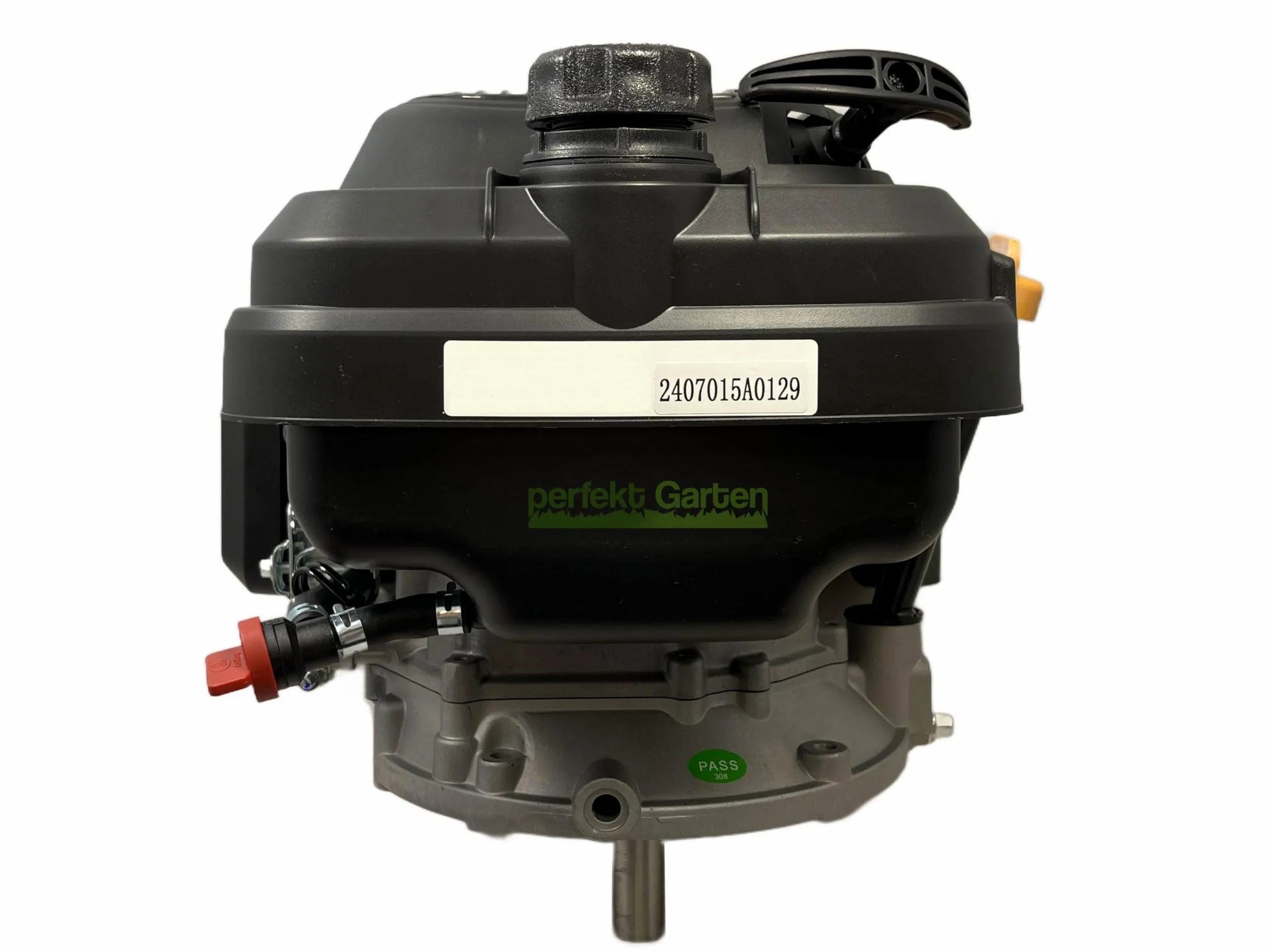 perfektGarten 6,5 PS Zongshen XP200A 196cc Seilzugstarter Rasenmähermotor 22,2 mm / 80 mm + Öl