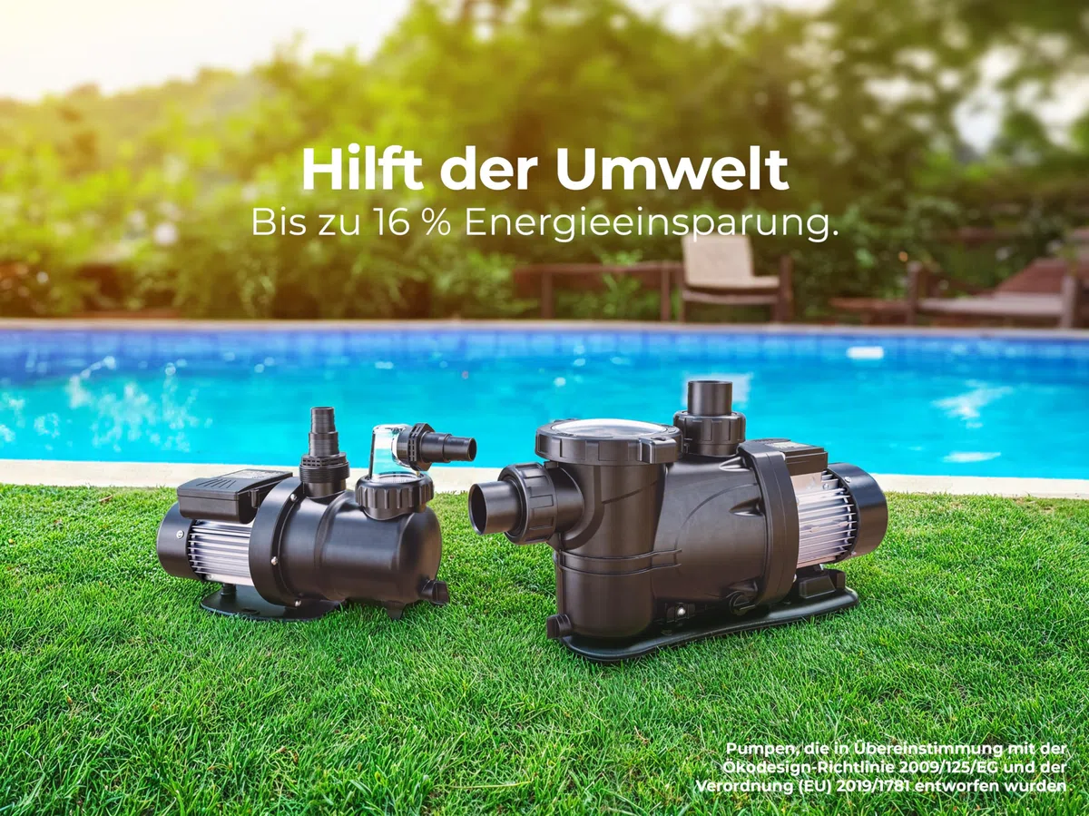 Gre PP102 - Poolpumpe, 900 W, 20 m³/h, bis zu 100 m³, Sandbehälter Ø 600 mm, entspricht der europäischen Ökodesign-Richtlinie