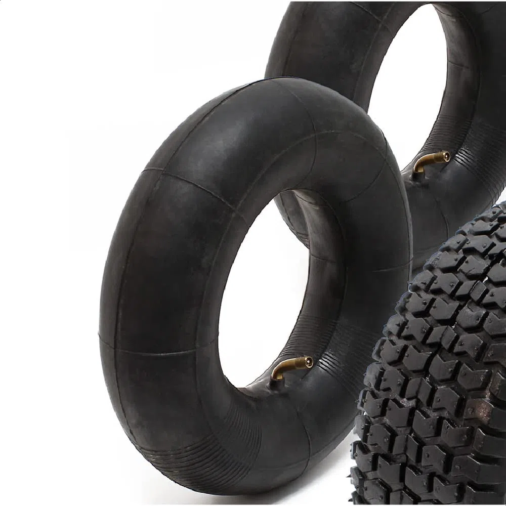 Wiltec 2x Reifenmantel 2x Schlauch für Aufsitzmäher/Rasentraktor 18x8.50-8 4PR Winkelventil