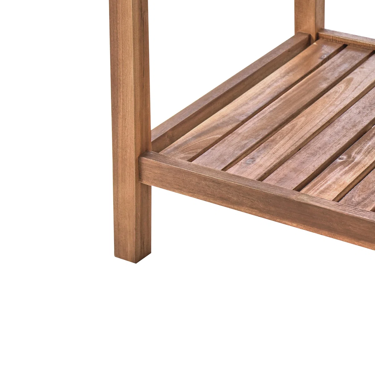Outdoor-Kücheninsel Akazienholz braun breit 50x80x83 cm mit Regalen Brucoli