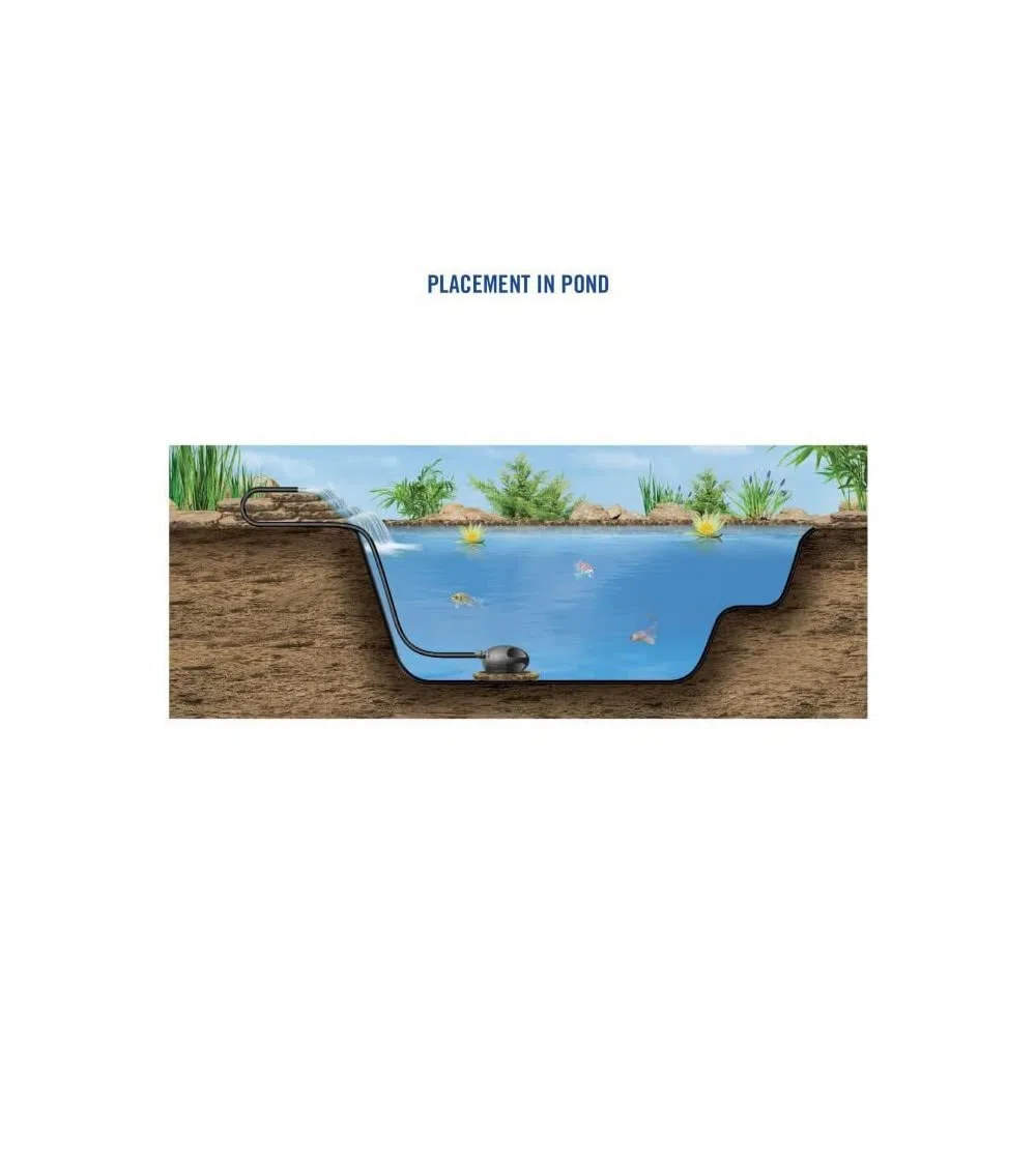 Laguna PT8252 PowerJet Max-Flo 11000, Teichpumpe, zur Verwendung mit Filtersystemen und für Wasserfälle, für Teiche bis zu 22.000L, 105W