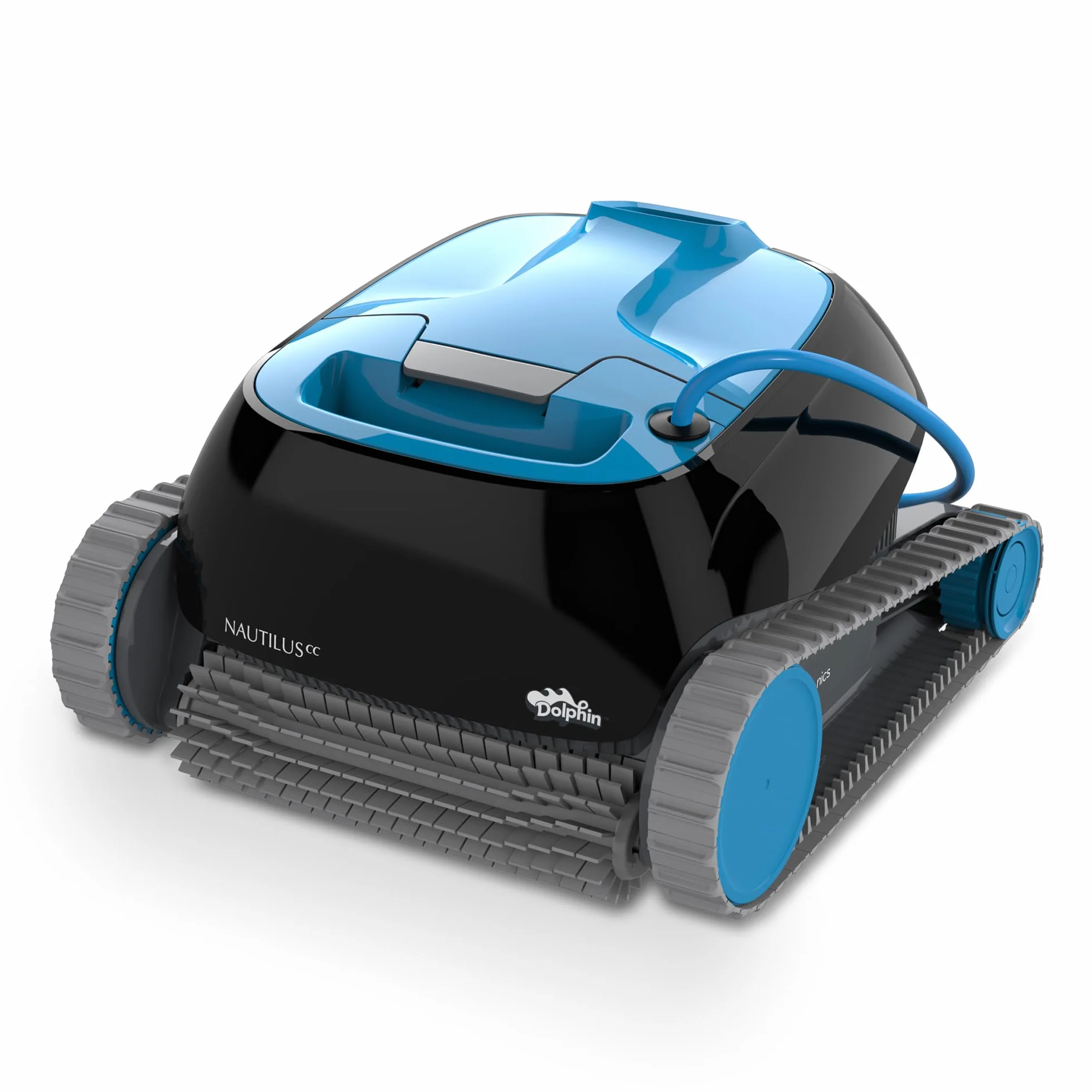 Dolphin Nautilus CC Automatischer Poolreiniger Poolroboter, Boden und Wandreinigung, Doppelfiltration, für Flachboden Pool bis zu 10 m, Wasserpflege