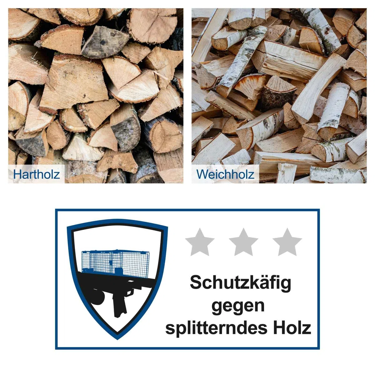 Scheppach Holzspalter HL760L liegend Brennholzspalter Hydraulikspalter | elektrisch 230V | Spaltkraft 7 Tonnen | Spaltlänge 520mm | 2200W Leistung