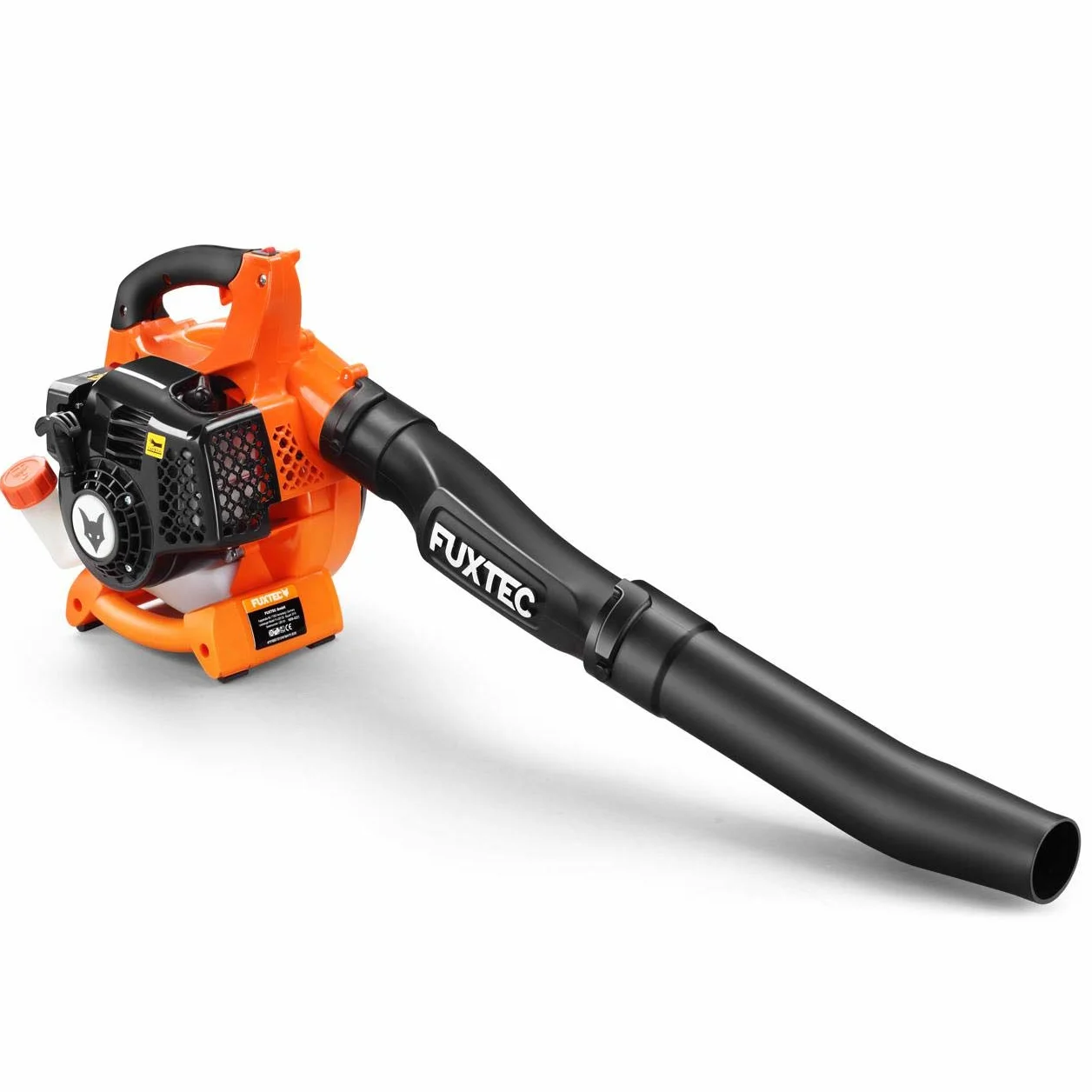 FUXTEC Benzin Laubbläser 2in1 FX-LB126 inkl. 2 Blasrohre – Auf Laubsauger erweiterbar – 2-Takt Motor – getestet Oberklasse 1,4 – Blasgeschwindigkeit 71 m/s