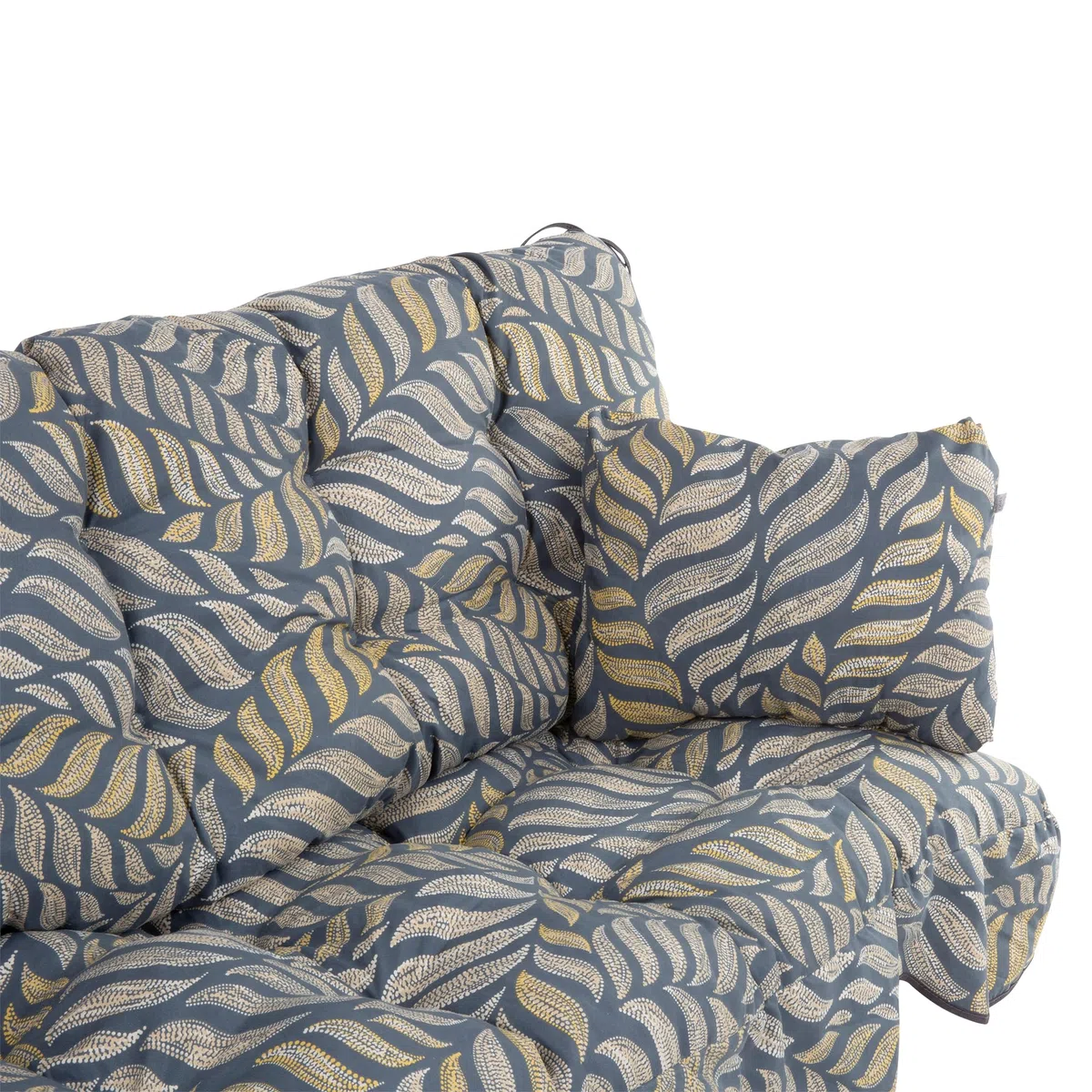 PATIO Hollywoodschaukel Auflage 180x50 cm Minorca Bankauflage mit Rückenlehne 2 Seitenkissen Volant vorne