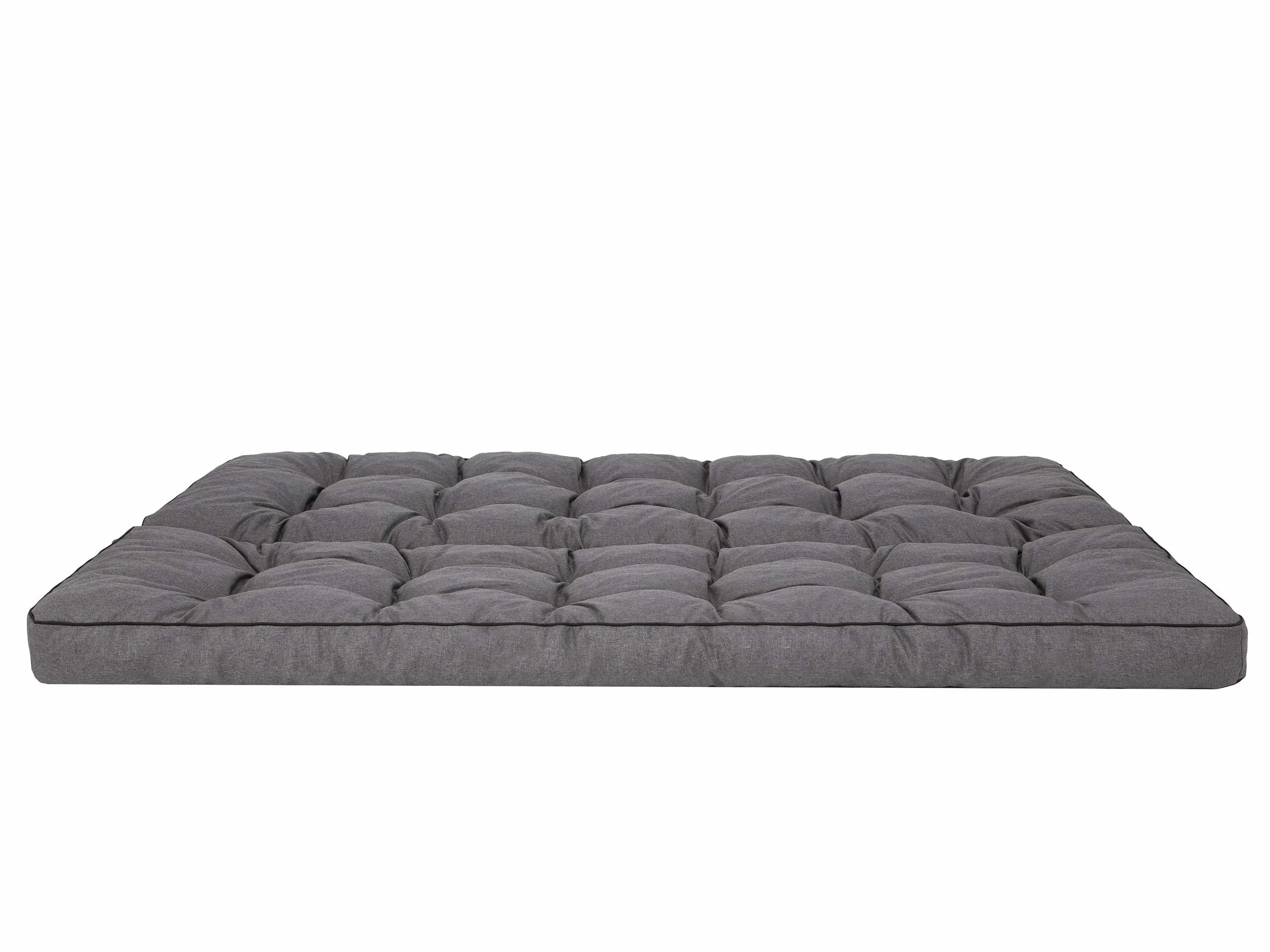 PillowPrim Graphit Sitzauflage für Hollywoodschaukel, Gartenschaukelkissen 180 cm, Bequeme Bankauflage mit Rückenlehne, Wohnwagen Geeignet