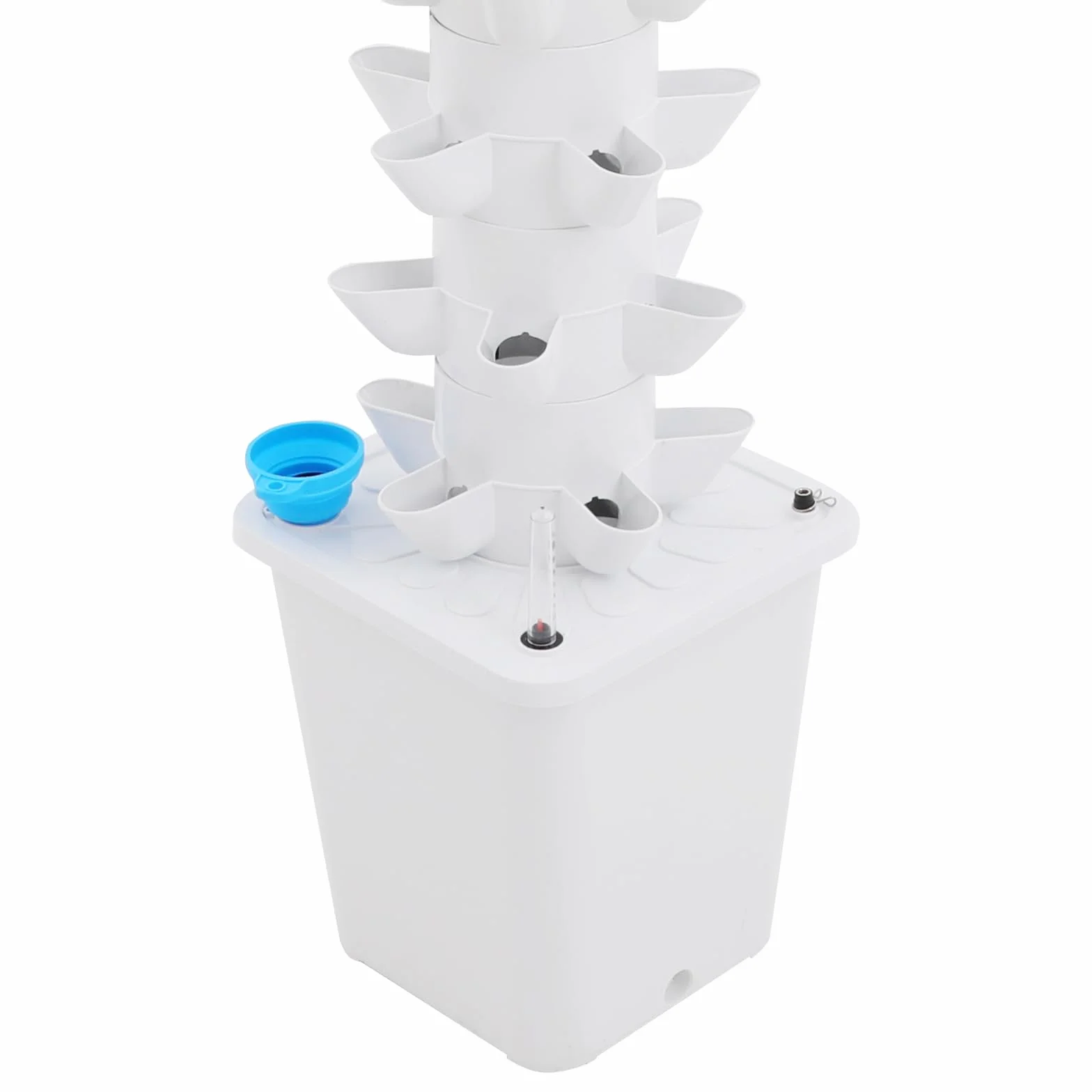 Hydroponic Tower Growing System, Hydroponik Turm Kit mit 10L Wassertank, 9 Etagen 45 Löcher Pflanzturm Hydroponisches Anzuchtsystem für Kräuter, Obst und Gemüse
