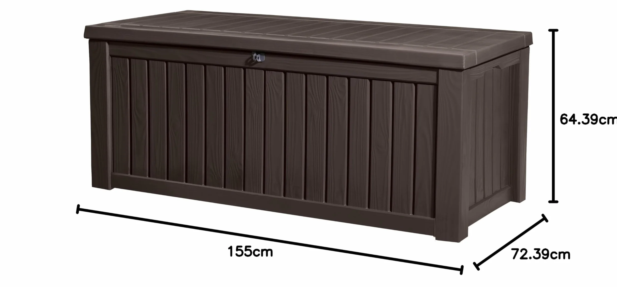 Keter Rockwood Kissenbox, Braun, 570L