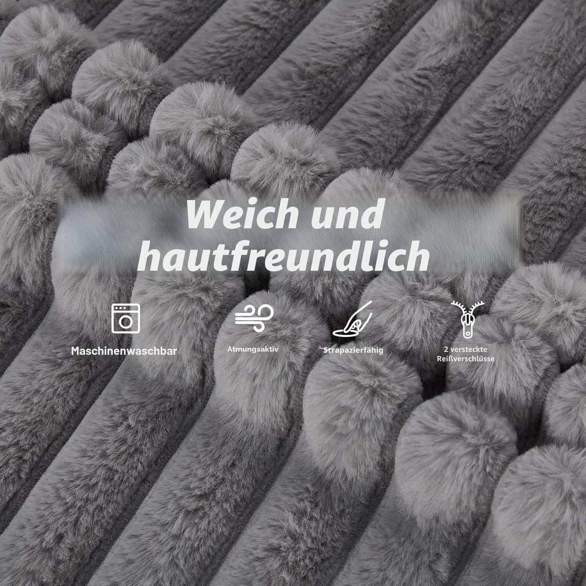 Hobestluk 3-in-1 Sitzsack Riesen Sitzsack Umwandelbar Sitzsack Bodenkissen mit maschinenwaschbarem Bezug, Sitzsäcke für Erwachsene (Grau)