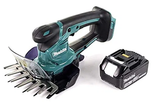 Makita DUM 604 18V Li-ion Akku Grasschere + 1 x BL1850 5,0 Ah Akku - ohne Ladegerät