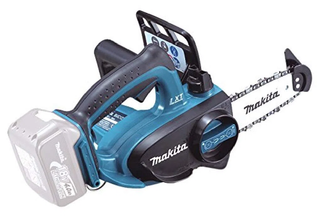 Makita DUC122Z Top Handle Akku-Kettensäge 18 V (ohne Akku, ohne Ladegerät) & DUM604ZX Akku-Grasschere 18V (ohne Akku, ohne Ladegerät)