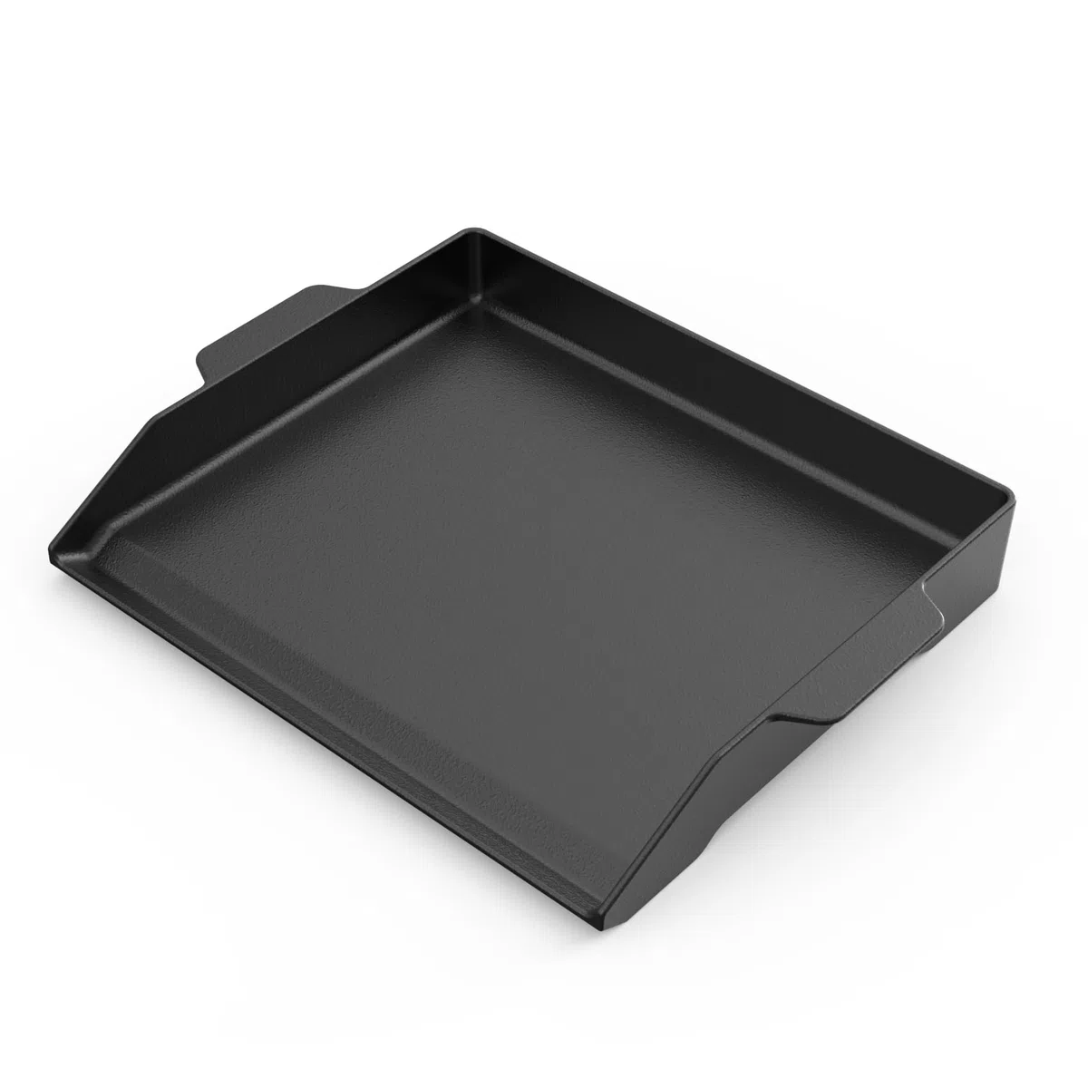 Onlyfire 47,2 × 35,5cm Gusseisen Grillplatte, Grillplatten Gasgrill mit Griff, Universal Gussplatte für Gasgrill, Holzkohlegrill, Herd, Matte Oberfläche, Schwarz