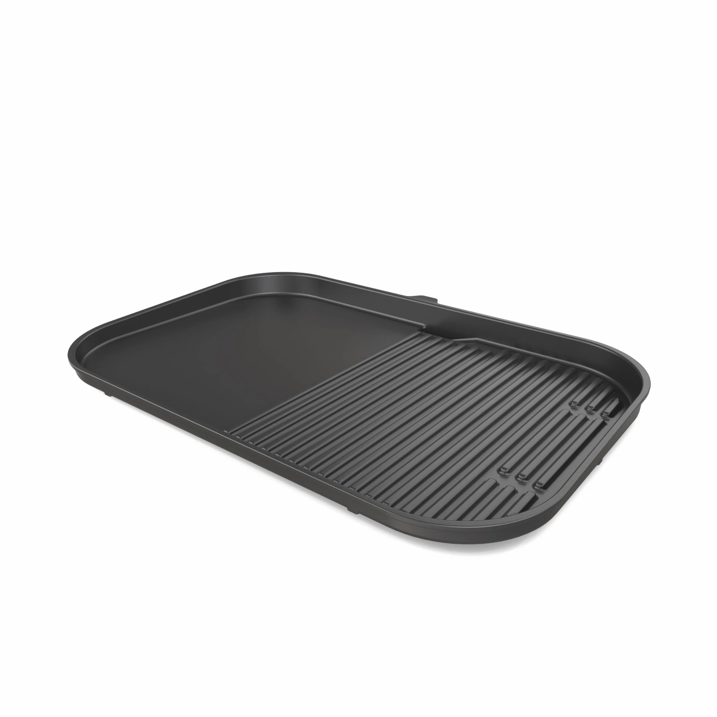 Ninja Woodfire XL flache Grillplatte, antihaftbeschichtete Kombination aus Flach- und, kompatibel mit BBQ Grill OG850/OG901, offizielles Ninja-Zubehör, XSKOGXLGGCMEU, Schwarz