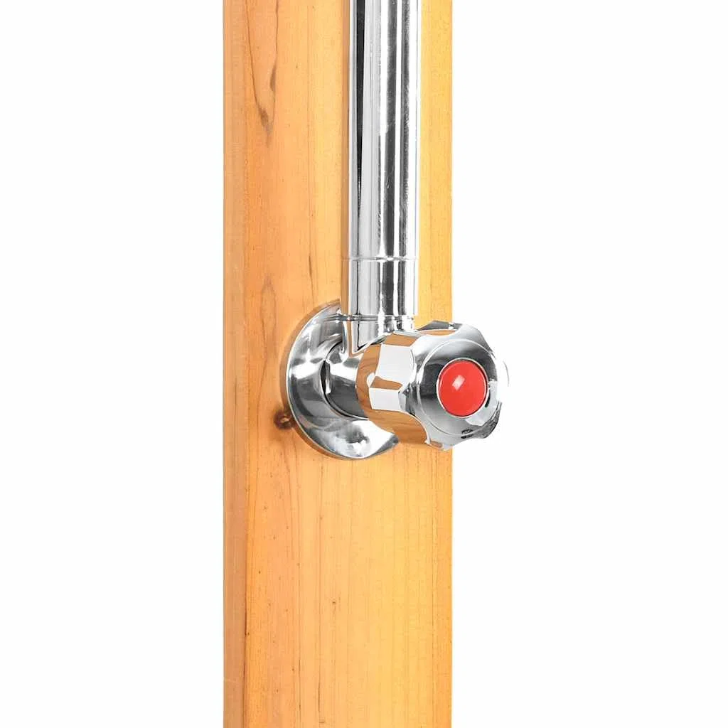 vidaXL Gartendusche Holz Drehbare Duschkopf Pooldusche Außendusche für Camping