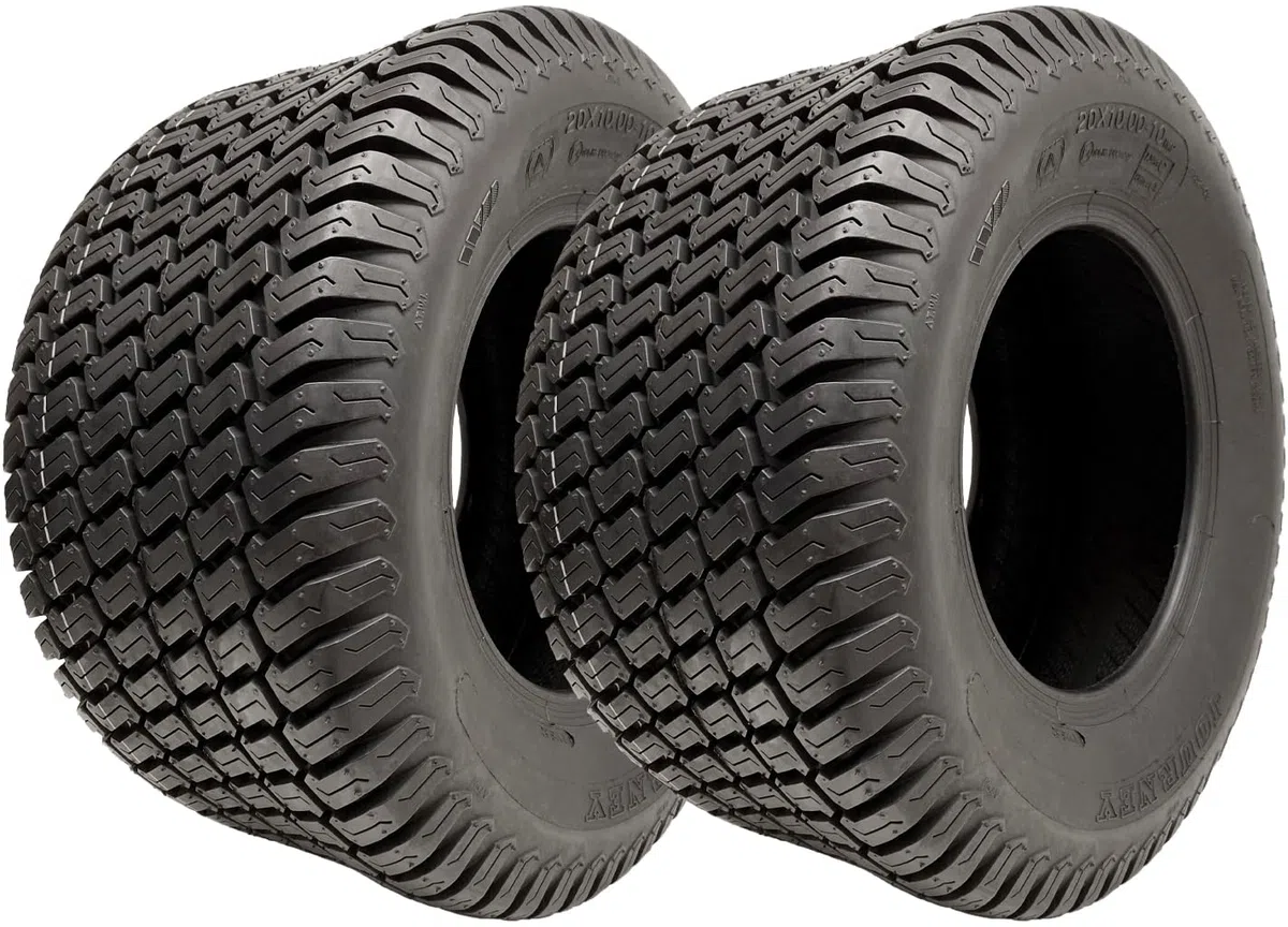 Parnells 20x10.00-10 Rasenmäher Reifen Vierlagig Rasen Gras - Rasenmäher Reifen Wanda P332 2er Set
