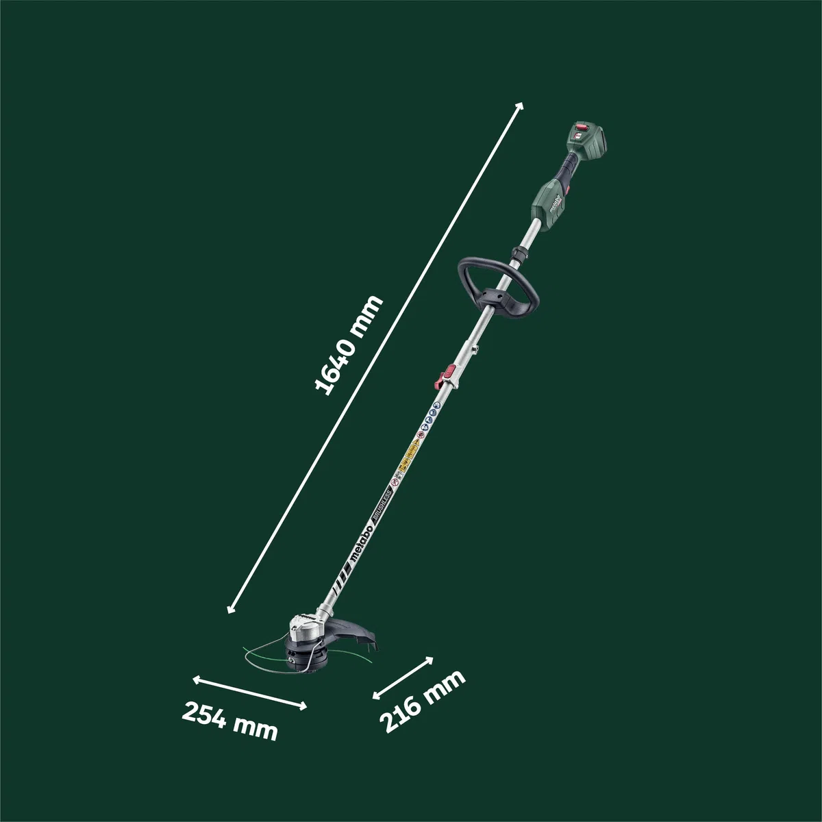 metabo Akku-Rasentrimmer RTD 18 LTX BL 30, Brushless Rasenkantenschneider