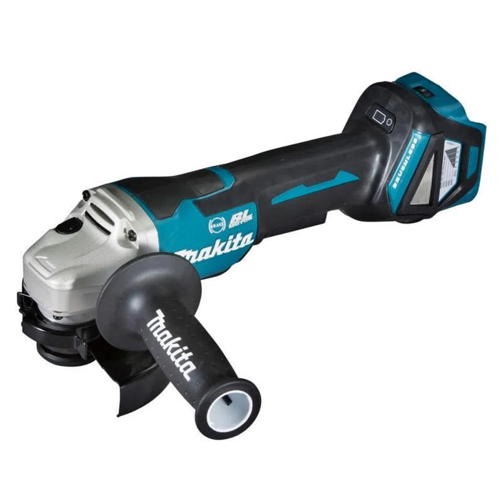 Makita DGA517Z Akku-Winkelschleifer 18 V mit Paddleschalter (ohne Akku, ohne Ladegerät), Bunt & DUM604ZX Akku-Grasschere 18V (ohne Akku, ohne Ladegerät)