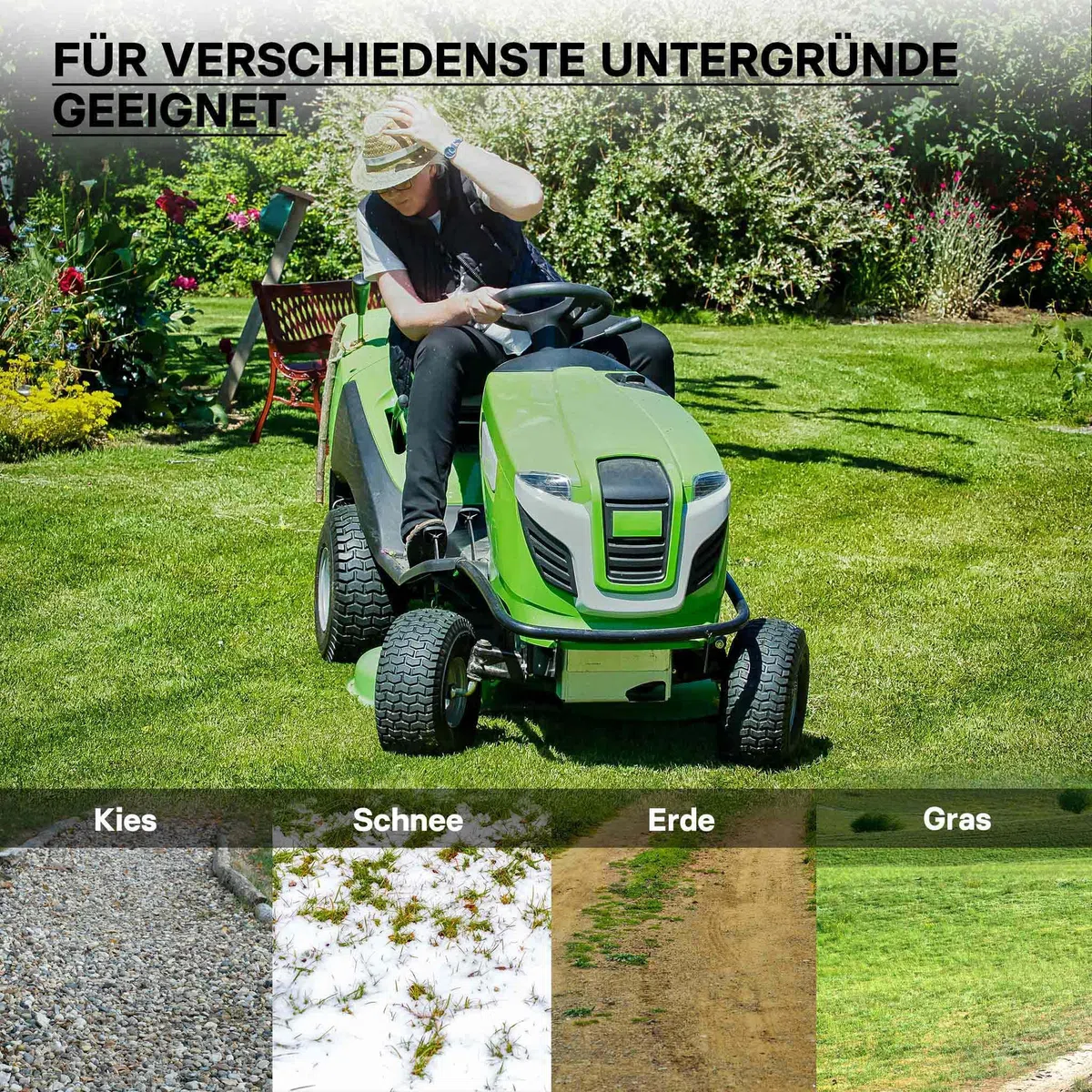 Wiltec 2x Reifenmantel 2x Schlauch für Aufsitzmäher/Rasentraktor 15x6.00-6 4PR Winkelventil