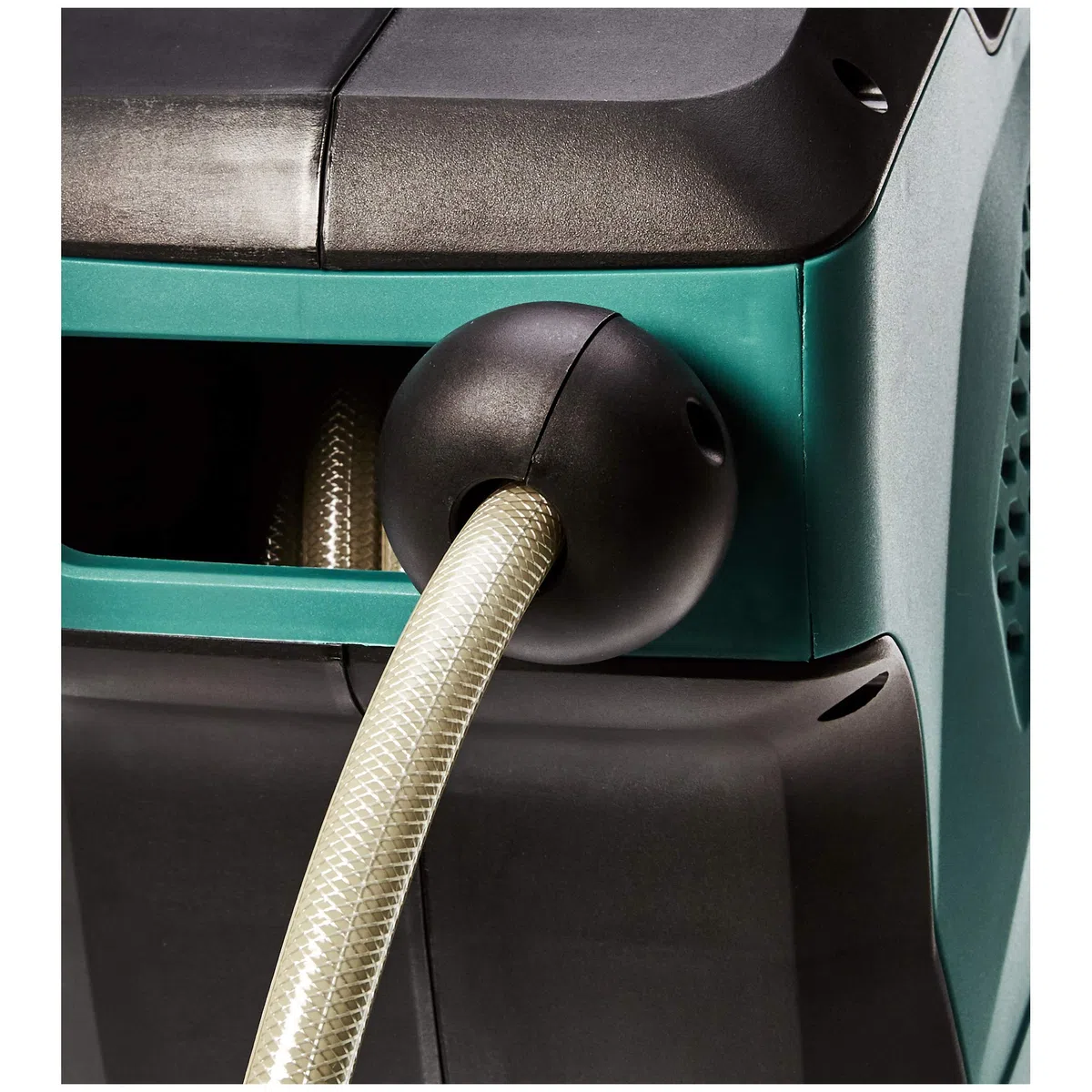 Amazon Basics Schlauchtrommel zur Wandmontage, mit Schlauch, automatische Aufrollung, 25 m, Grün/Schwarz