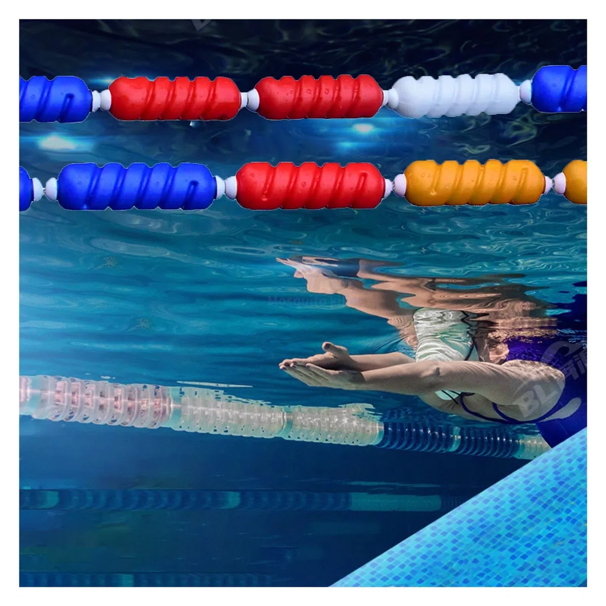 Schwimmbahntrennleine für mehr Sicherheit im Poolbereich, Schwimmseil – 5/10/15/20 m lange, schwimmende Trennleine, robuste Schwimmleinen zur Abtrennung von Schwimmbereichen, ideal für Kinde