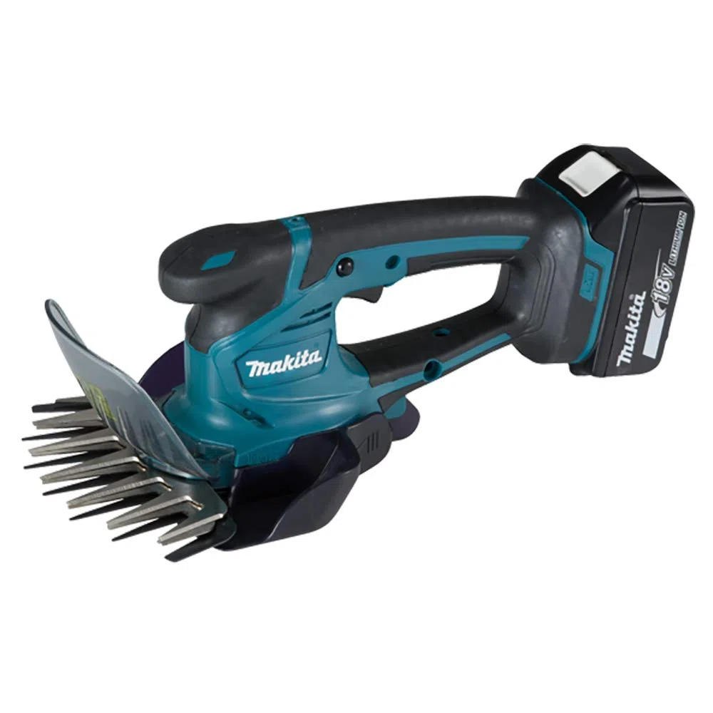 Makita DUM604RTX 18V Li-Ion LXT Grasschere komplett mit 1 x 5,0 Ah Akku und Ladegerät