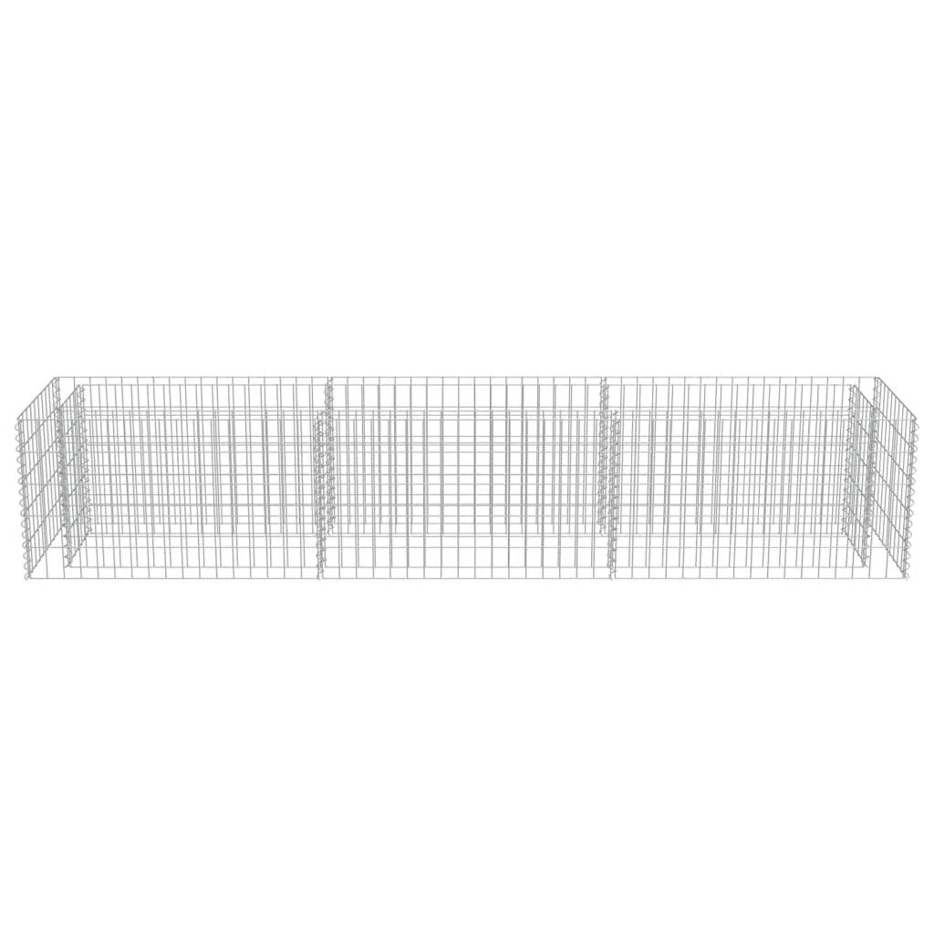 Myheimly Gabionen-Hochbeet Verzinkter Stahl 270×50×50 cm